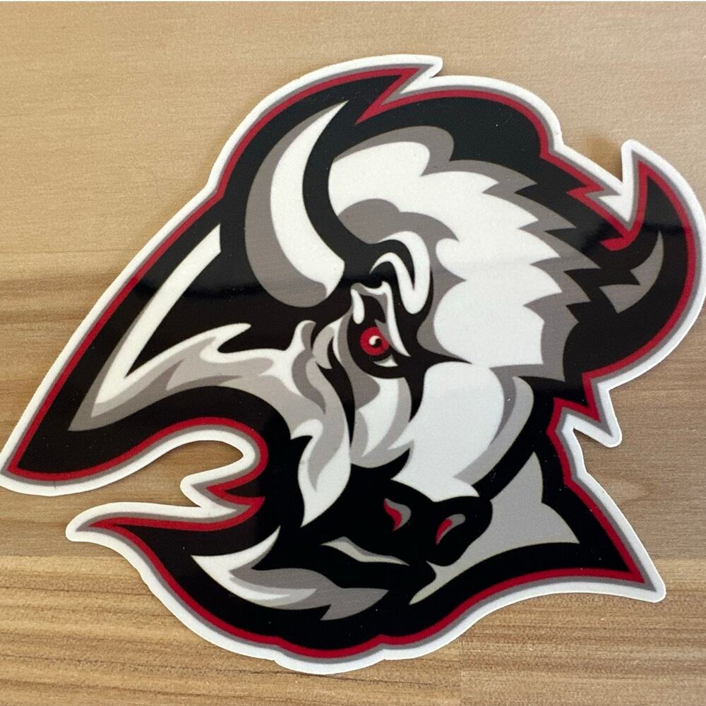 Retro 90'S Goat Head Buffalo Sabres Logo Sticker